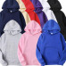 US Fashion Men Plain Pullover Hoodies Casual Hooded Sweatshirts Long Sleeve Tops