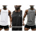 Men's Gym Workout Tank Tops Muscle Tee Stringer Bodybuilding Sleeveless T-Shirts