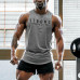 Men's Gym Workout Tank Tops Muscle Tee Stringer Bodybuilding Sleeveless T-Shirts