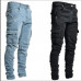 Mens Trousers Jeans Denim Pants Ripped Skinny Stretch Casual Slim Fit Cowboy