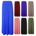 New Women Ladies Long Gypsy Skirt Maxi Elastic Waist Jersey Dress Skirt UK 8-26