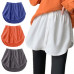 Women Mini Shirt Tail Skirts Blouse Hem Detachable Underskirt Extender Shirt UK