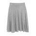 WOMANS SHORT SKATER SKIRT LADIES PLUS SIZE PLAIN FLARED ELASTIC WAIST 8-26