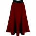 New Women' Ladies High Elastic Stretch Pleated Swing Flared Midi Skater Skirt