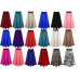 New Women' Ladies High Elastic Stretch Pleated Swing Flared Midi Skater Skirt