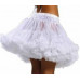 White Petticoat Double Layer Womens Adult Skirt Princess Fancy Dress Party Sexy