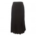 New Ladies Plain Elastic Waist Panel Godet Calf Midi Length Skirt Flared Work