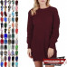 Ladies Long Sleeve Chunky Knitted Womens Oversized Jumper Dress Long Sweater Top