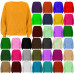 Ladies Womens Casual Cosy Baggy Knitted Pullover Winter Jumper Top Sweater S-3XL